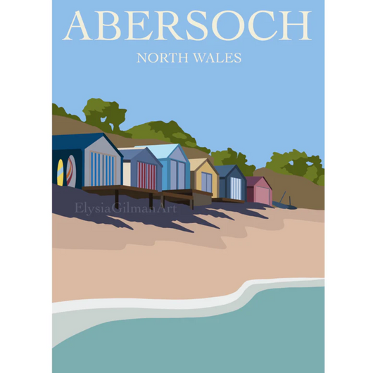 Abersoch Art Print by Elysia Gilman – A4 Signed Print from a North Wales Artist