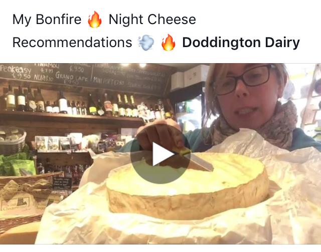 My Bonfire Night Cheese suggestions! Video Blog
