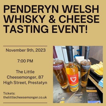 Penderyn Welsh Whisky & Cheese Tasting Event