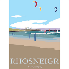 Rhosneigr Art Print by Elysia Gilman – A4 Signed Print from a North Wales Artist