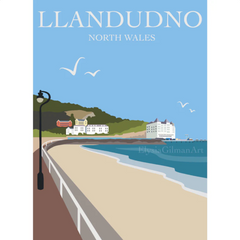 Llandudno Art Print by Elysia Gilman – A4 Signed Print from a North Wales Artist