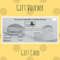 The Little Cheesemonger Online Gift Voucher